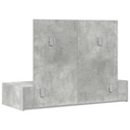 vidaXL Wall Hanging Dressing Table Concrete Grey 100x40x70 cm