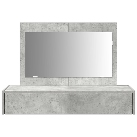 vidaXL Wall Hanging Dressing Table Concrete Grey 100x40x70 cm