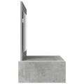 vidaXL Wall Hanging Dressing Table Concrete Grey 100x40x70 cm