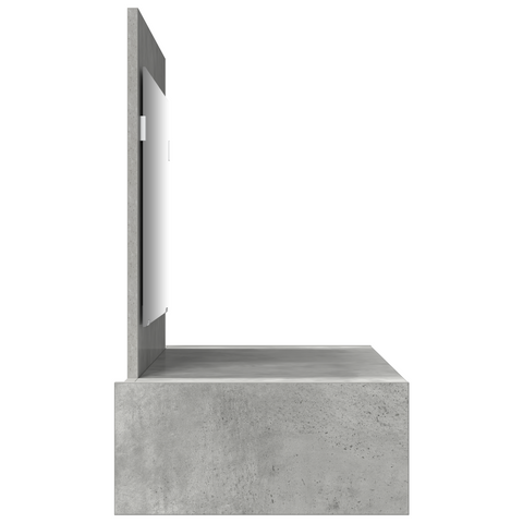 vidaXL Wall Hanging Dressing Table Concrete Grey 100x40x70 cm