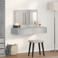 vidaXL Wall Hanging Dressing Table Concrete Grey 100x40x70 cm
