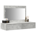 vidaXL Wall Hanging Dressing Table Concrete Grey 100x40x70 cm