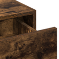 vidaXL Wall Hanging Dressing Table Smoked Oak 100x40x70 cm