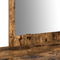 vidaXL Wall Hanging Dressing Table Smoked Oak 100x40x70 cm
