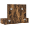 vidaXL Wall Hanging Dressing Table Smoked Oak 100x40x70 cm