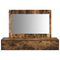 vidaXL Wall Hanging Dressing Table Smoked Oak 100x40x70 cm
