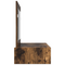 vidaXL Wall Hanging Dressing Table Smoked Oak 100x40x70 cm