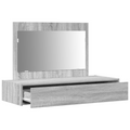 vidaXL Wall Hanging Dressing Table Grey Sonoma 100x40x70 cm