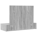 vidaXL Wall Hanging Dressing Table Grey Sonoma 100x40x70 cm