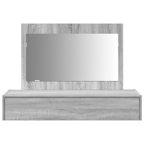 vidaXL Wall Hanging Dressing Table Grey Sonoma 100x40x70 cm