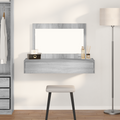 vidaXL Wall Hanging Dressing Table Grey Sonoma 100x40x70 cm