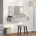 vidaXL Wall Hanging Dressing Table Grey Sonoma 100x40x70 cm