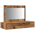 vidaXL Wall Hanging Dressing Table - Vintage Wood - 100x40x70 cm