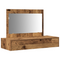 vidaXL Wall Hanging Dressing Table - Vintage Wood - 100x40x70 cm