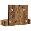vidaXL Wall Hanging Dressing Table - Vintage Wood - 100x40x70 cm