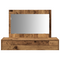 vidaXL Wall Hanging Dressing Table - Vintage Wood - 100x40x70 cm