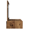 vidaXL Wall Hanging Dressing Table - Vintage Wood - 100x40x70 cm