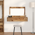 vidaXL Wall Hanging Dressing Table - Vintage Wood - 100x40x70 cm