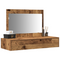 vidaXL Wall Hanging Dressing Table - Vintage Wood - 100x40x70 cm