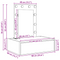 vidaXL Wall Hanging Dressing Table with LED Lights - Artisan Oak