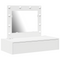 vidaXL Wall Hanging Dressing Table with LED Lights - White
