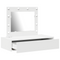 vidaXL Wall Hanging Dressing Table with LED Lights - White