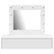 vidaXL Wall Hanging Dressing Table with LED Lights - White