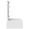 vidaXL Wall Hanging Dressing Table with LED Lights - White