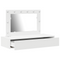 vidaXL Wall Hanging Dressing Table with LED Lights White