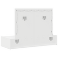 vidaXL Wall Hanging Dressing Table with LED Lights White