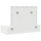 vidaXL Wall Hanging Dressing Table with LED Lights White