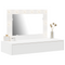 vidaXL Wall Hanging Dressing Table with LED Lights White