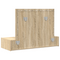 vidaXL Wall-Mounted Dressing Table with LED Lights in Sonoma Oak