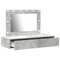 vidaXL Wall Hanging Dressing Table with LED Lights in Concrete Grey