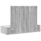 vidaXL Wall Hanging Dressing Table with LED Lights Grey Sonoma
