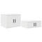 vidaXL Storage Cabinet White 127x41x40 cm Engineered Wood