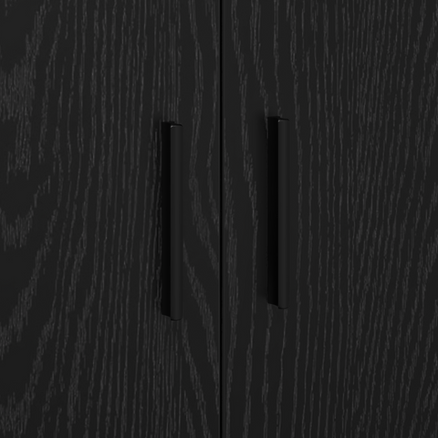 vidaXL Storage Cabinet Black 127x41x40 cm Engineered Wood
