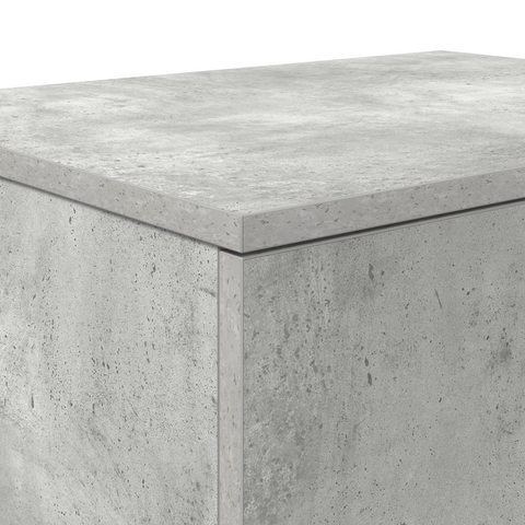 vidaXL Storage Cabinet Concrete Grey 127x41x40 cm Engineered Wood