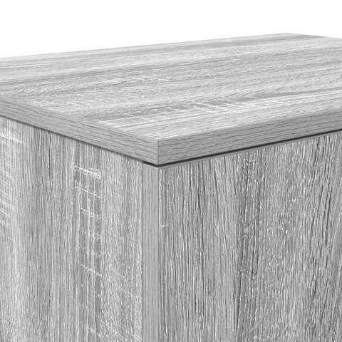 vidaXL Storage Cabinet Grey Sonoma 127x41x40 cm Engineered Wood