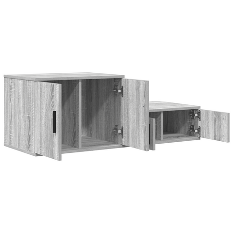 vidaXL Storage Cabinet Grey Sonoma 127x41x40 cm Engineered Wood