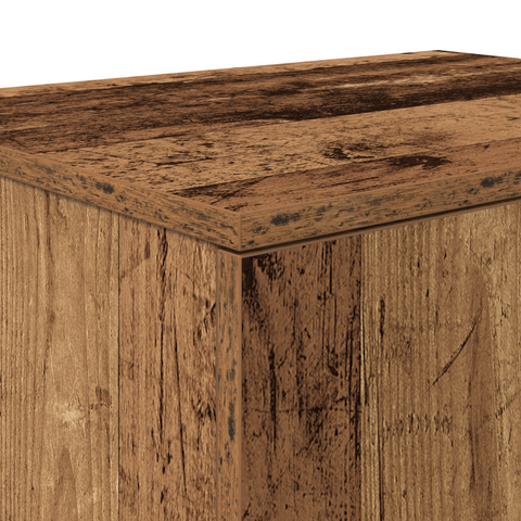 vidaXL Storage Cabinet Old Wood 127x41x40 cm Engineered Wood