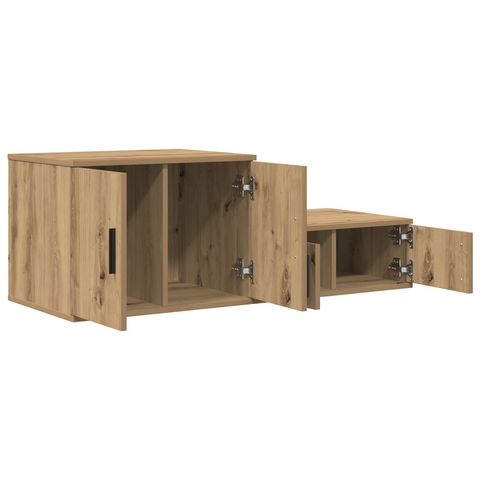 vidaXL Storage Cabinet Artisan Oak 127x41x40 cm Engineered Wood