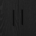 vidaXL Black Storage Cabinet 118x41x40 cm Made of Engineered Wood