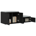 vidaXL Black Storage Cabinet 118x41x40 cm Made of Engineered Wood