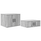 vidaXL Grey Sonoma Storage Cabinet - 118x41x40 cm, Made of Engineered Wood
