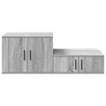 vidaXL Grey Sonoma Storage Cabinet - 118x41x40 cm, Made of Engineered Wood