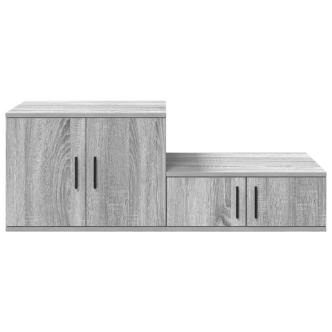 vidaXL Grey Sonoma Storage Cabinet - 118x41x40 cm, Made of Engineered Wood