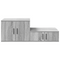 vidaXL Grey Sonoma Storage Cabinet - 118x41x40 cm, Made of Engineered Wood