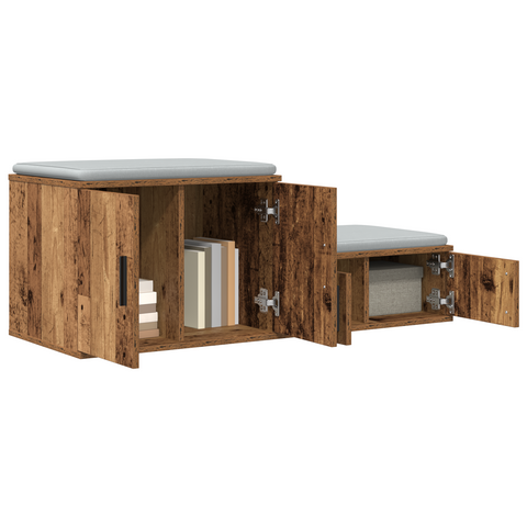 vidaXL Storage Cabinet Old Wood 118x41x40 cm Engineered Wood