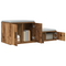 vidaXL Storage Cabinet Old Wood 118x41x40 cm Engineered Wood
